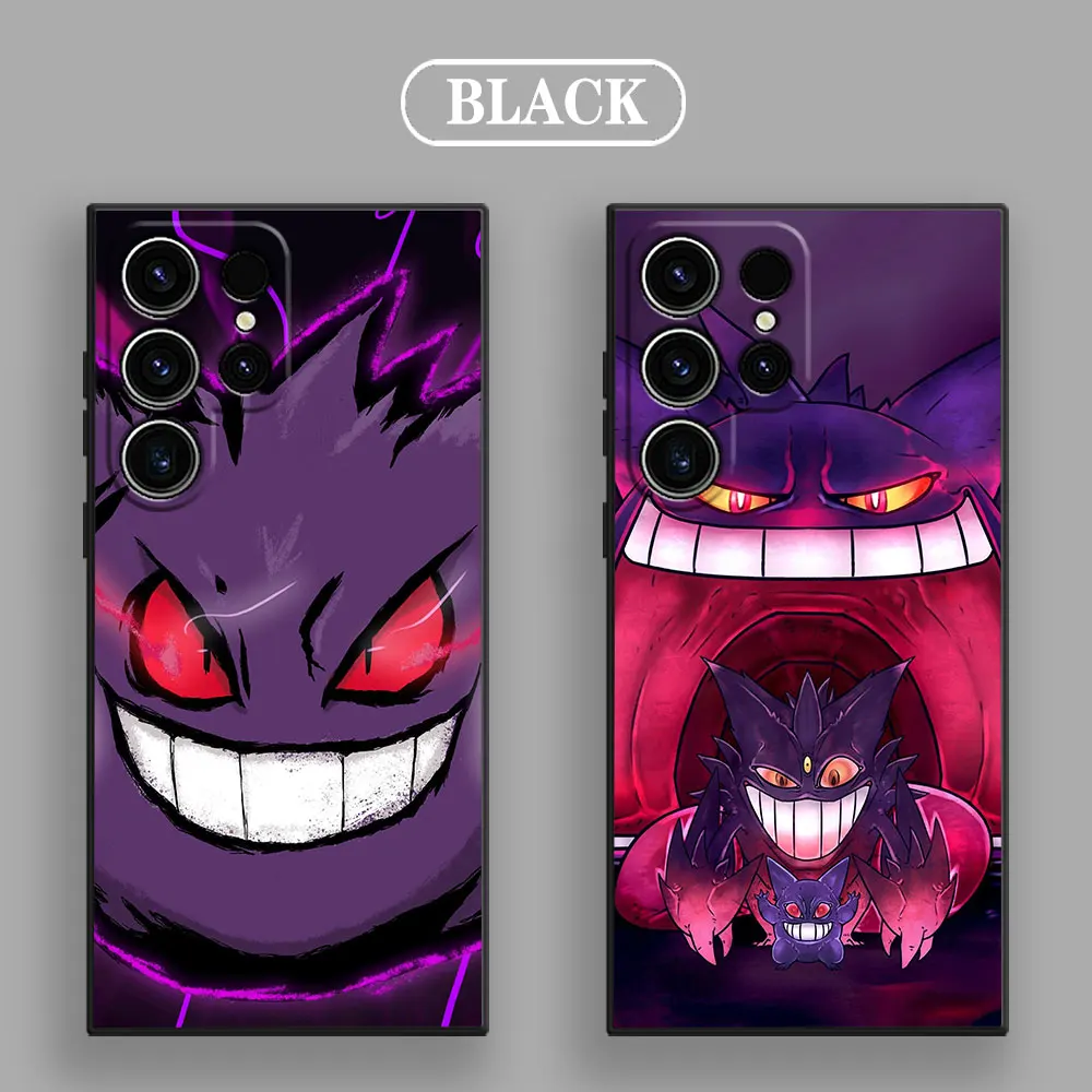 Funda suave Ghost Pokemons Gengar S25 para Samsung Galaxy S24 S23 S20 S21 FE S22 S25 Ultra 5G S10 Plus Note 10 20 funda negra para teléfono - imagen 3