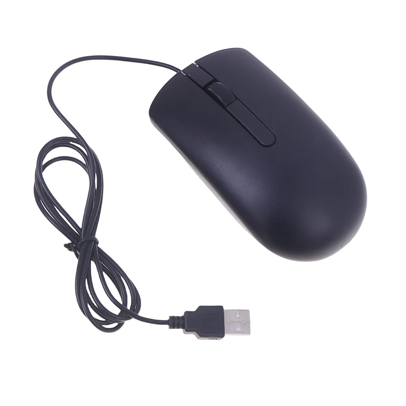 Un mouse de computadora negro con cable