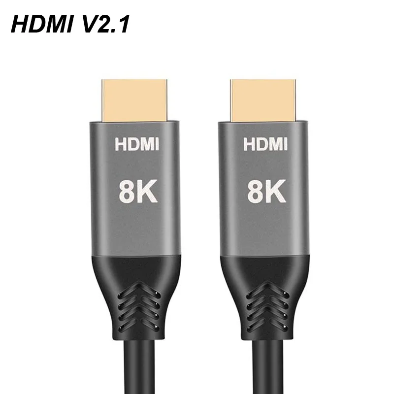 Cable adaptador de Audio y vídeo Compatible con HDMI, 1/2/3/5M, 8K, 60Hz, HDMI 2,1, 4K/120Hz, HDR, 48Gbps, macho para PC, HDTV, Monitor de proyector - imagen 5