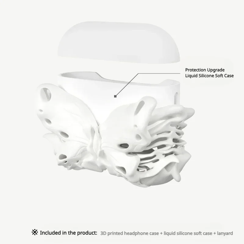 Funda protectora de silicona líquida para Airpods Pro, accesorio Original de mariposa calada, regalo Y2K - imagen 4
