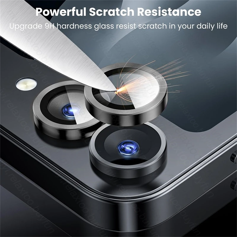 Película protectora de cámara de vidrio 9H para Samsung Galaxy Z Flip6 Flip 6 5G Matel, cubierta protectora de anillo, accesorios de tapa de lente - imagen 4