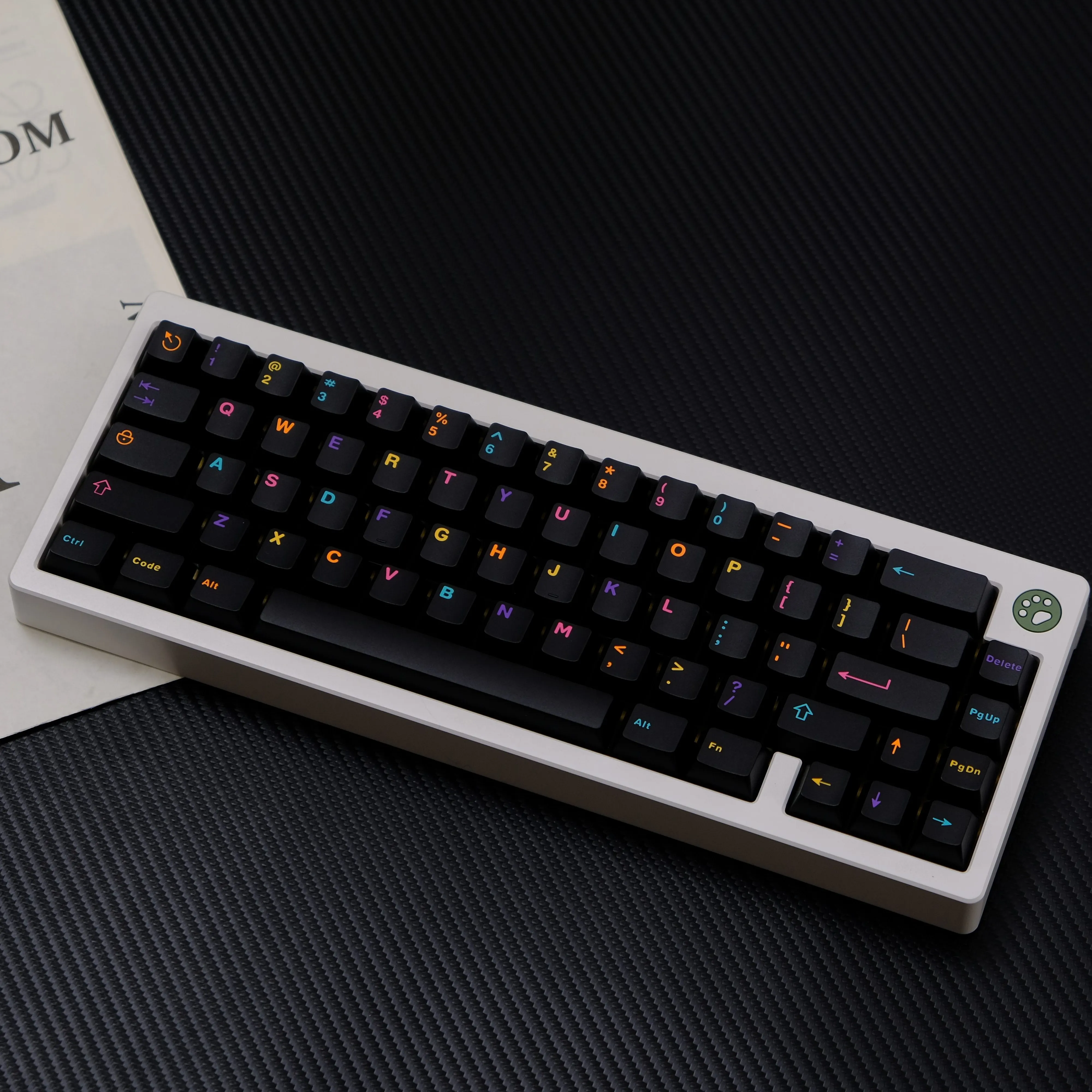 Teclas ABS de doble disparo, coloridas y negras, 121 teclas, teclas de teclado con perfil de cereza para interruptores Cherry Gateron MX, teclados para juegos - imagen 5