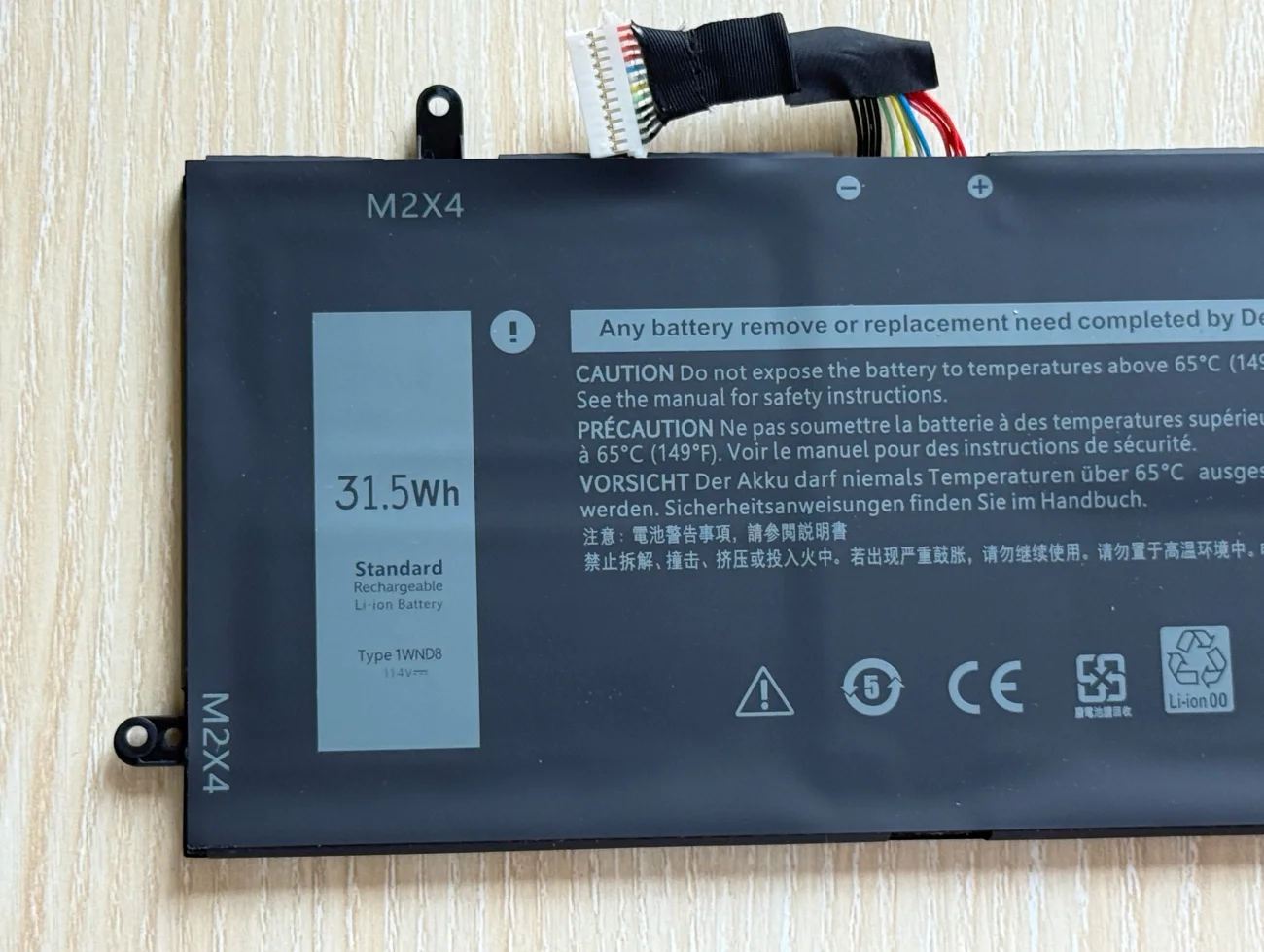 Batería 1WND8 para Latitude 5285 5290 2 en 1 0FTH6F FTH6F X16TW J0PGR - imagen 2