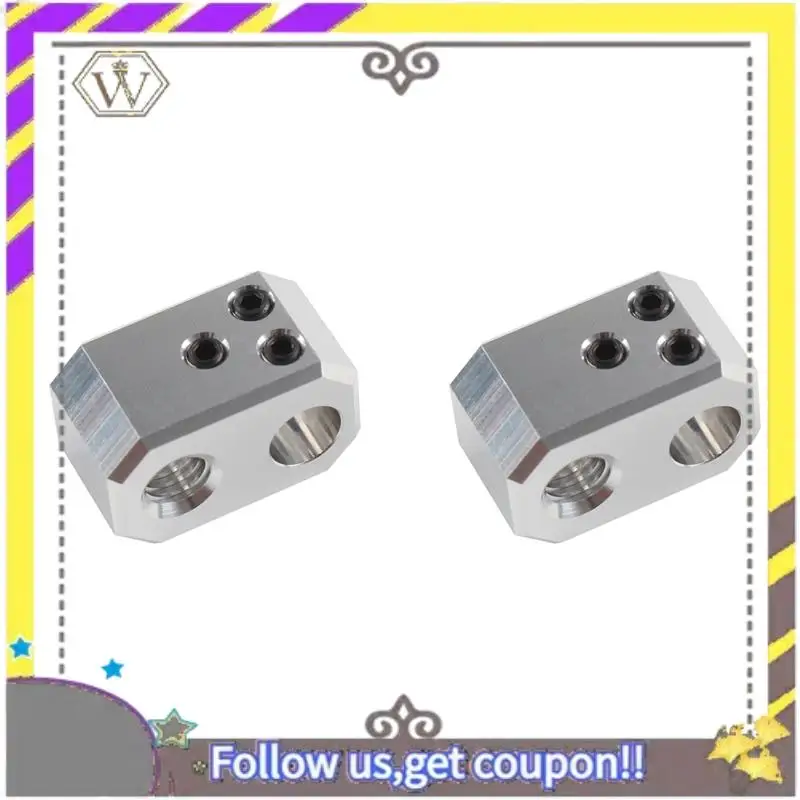 Bloque de aluminio AU33-2X Trianglelab Prusa MK4 Nextruder Heaterblock para el conjunto Hotend dedicado a impresoras Nextruder