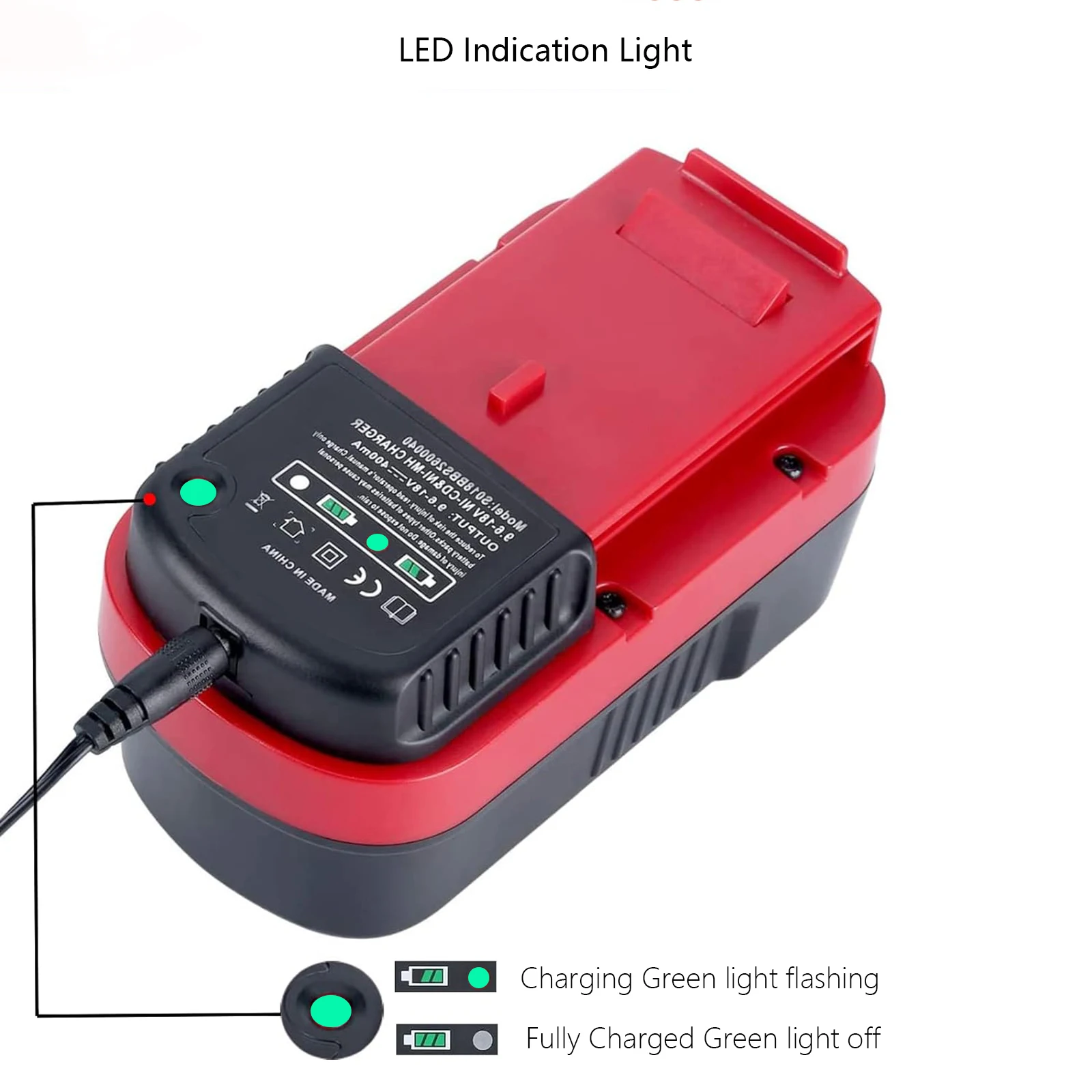 Cargador de batería Ni-Mh Ni-CD de 9,6 V-18V para Black and Decker HPB18-OPE HPB18 HPB14 HPB12 BD18PS BD18PSK BD518TBF BDC418K-2 BDCS1800 - imagen 5