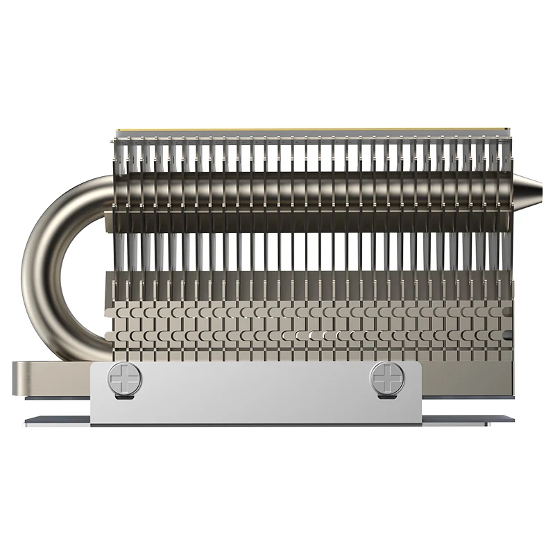 COOLLEO HR-09 M.2 2280 SSD disipador de calor totalmente galvanizado soldadura por reflujo AGHP HeatPipe 2280 NVMe SSD enfriador - imagen 5
