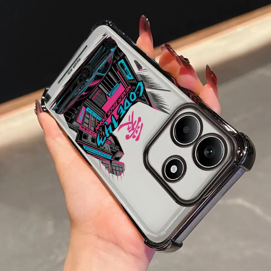 Funda de teléfono japonesa JDM Drift Car Red Sun, funda suave para Xiaomi Redmi K80 5G 13C A3 14C A5 K80 Pro A3X - imagen 5