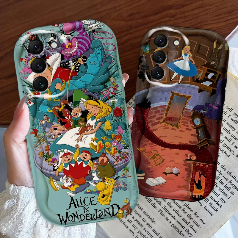 Funda de Alicia en el país de las maravillas para S21, S23, S24 Ultra Plus FE, A55, A35, A25, A05S, A54, A53, A52, A33, A32 - imagen 3
