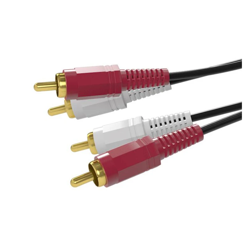 Cable de Audio RCA, Cable conector macho a macho, Cable de extensión de Audio estéreo Dual AV para DVD, TV, CD, amplificador de sonido - imagen 5