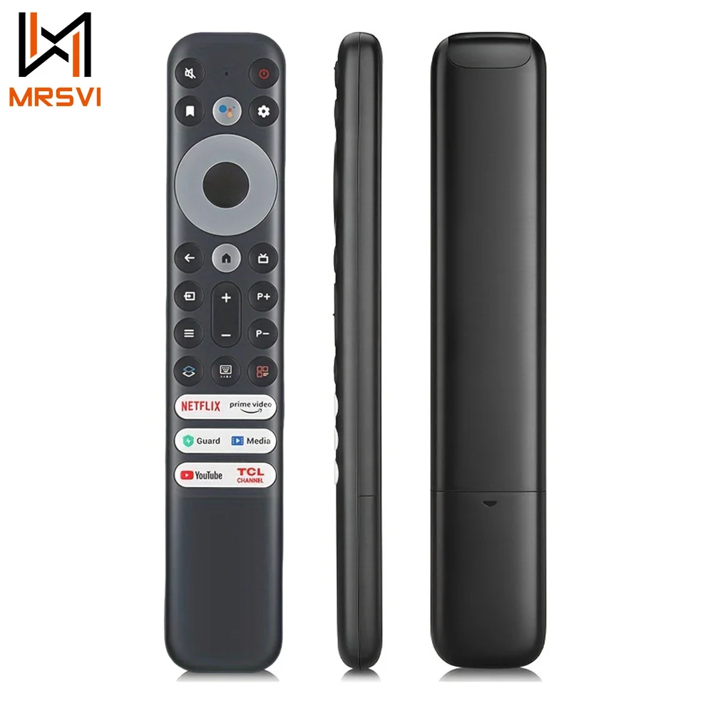 MRSVI Control remoto de repuesto RC902V para TCL Android TV Mini-LED QLED 4K UHD Smart TV con Netflix, Prime Video, YouTube