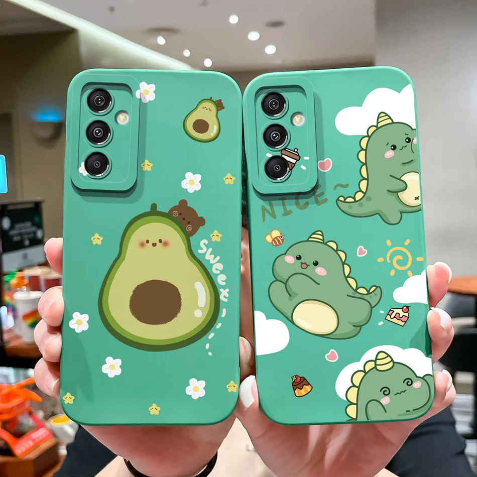 Funda bonita para Samsung Galaxy A15, carcasa de protección completa, suave, de silicona líquida, antichoc, A15 A 15 - imagen 2