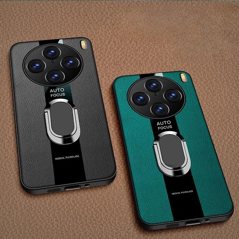 Funda para VIVO X200 Pro MINI X100 Ultra, soporte de anillo magnético para coche, Funda de cuero para VIVO X200Pro, estilo de carreras, parachoques a prueba de golpes