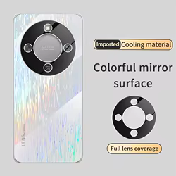 Funda para Honor X9D X70 5G gradiente Color vibrante sensación de hielo placa trasera acrílica cubierta protectora de lente para Huawei Honor X9D parachoques