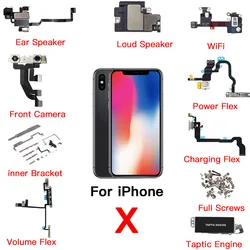 Apple iPhone X Repuestos – Cable Flex, Altavoz, Cámara Frontal, Motor Taptic