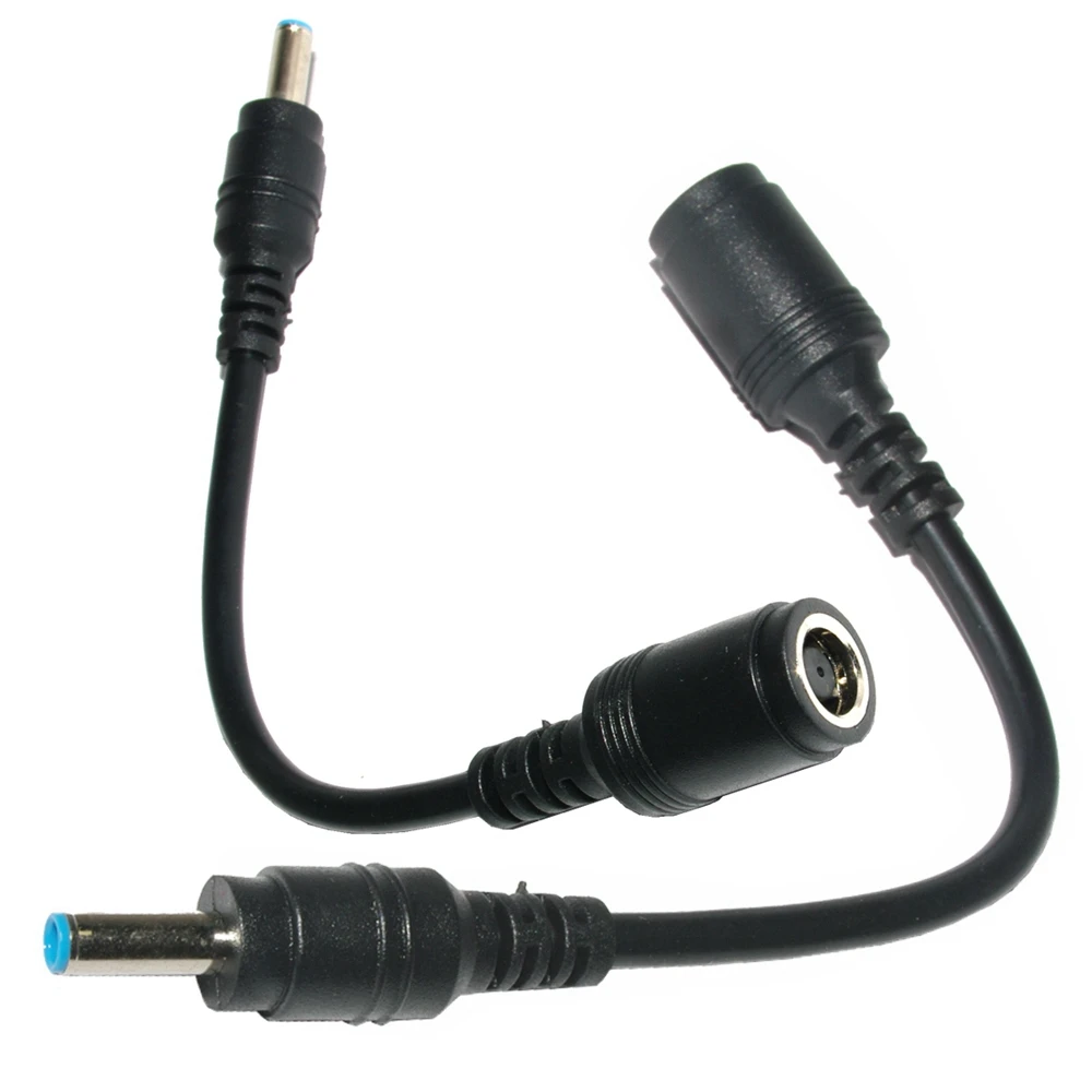 20CM hembra 7,4mm x 5,0mm a 4,5mm x 3,0mm adaptador de cargador macho Cable convertidor de enchufe de alimentación conector CC para Dell Hp - imagen 2