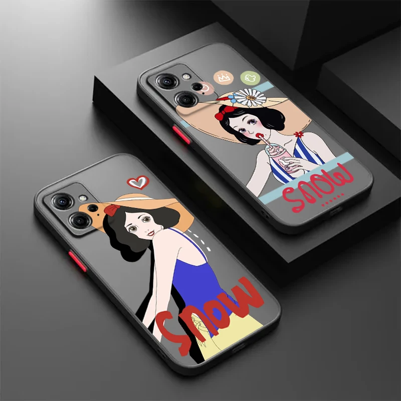 Disney Blancanieves translúcido para Redmi 8, 3, 9A, 9C, 9AT, 9, 9T, 13R, 10A, 10C, 10, 11A, 12C, 12, 13C, 5G
