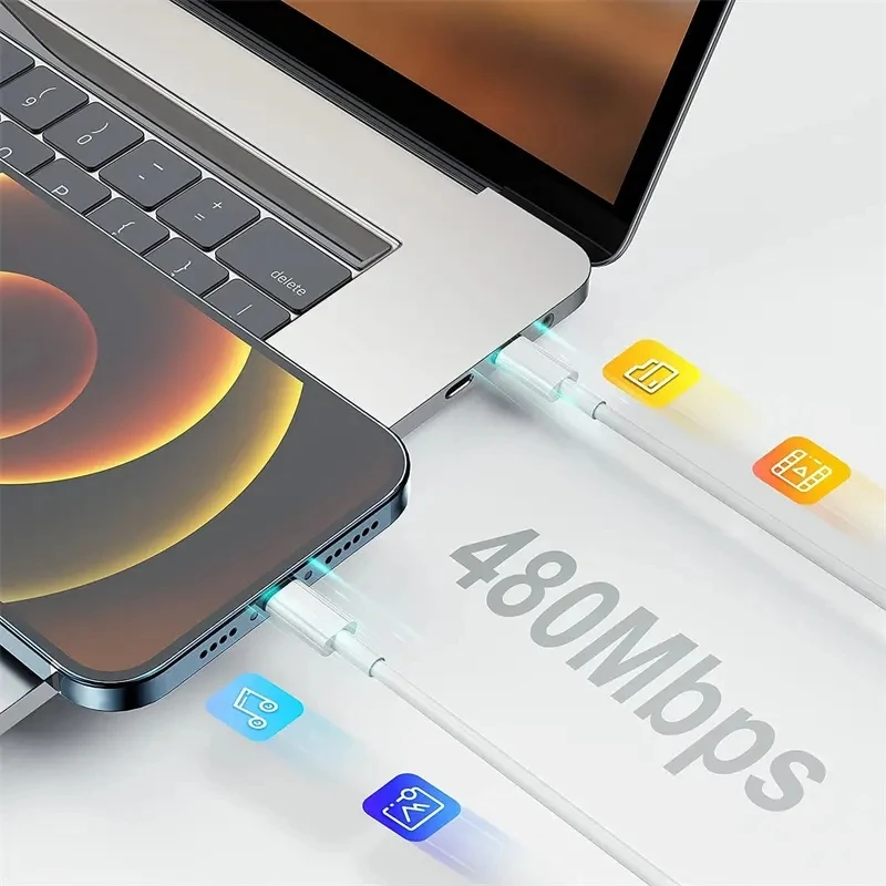 20 piezas Cable de carga rápida de 30W para iPhone 14 13 12 11 8 7 Pro Max Mini rápido - imagen 3