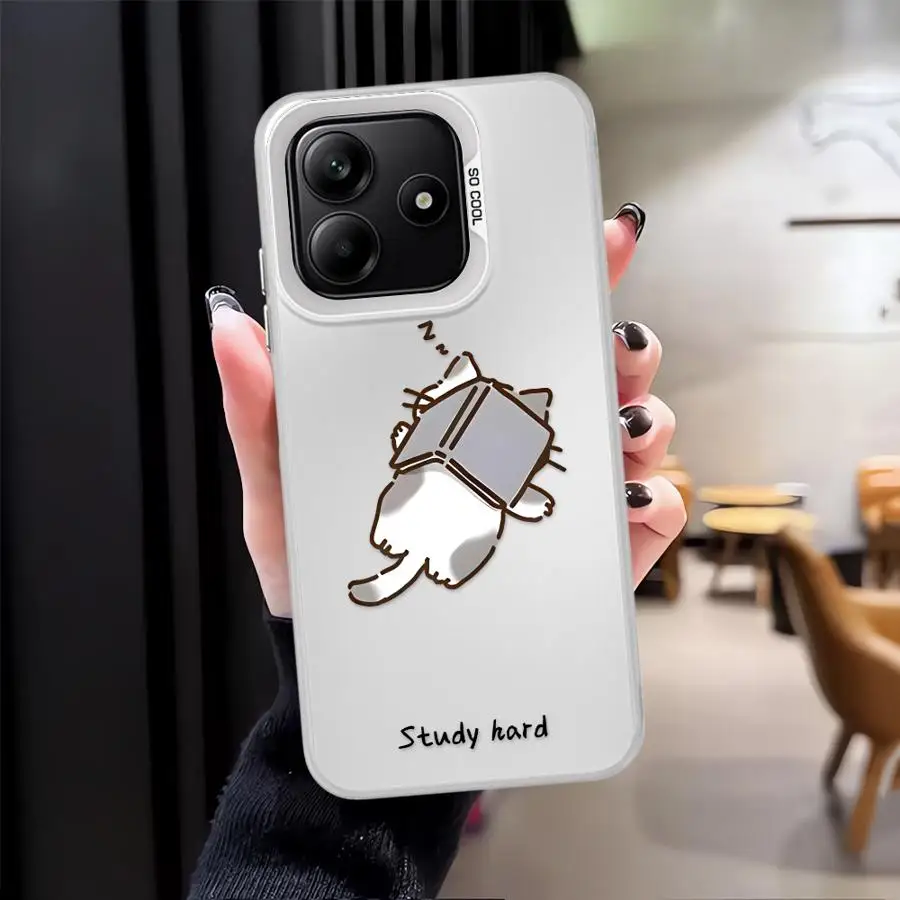 Funda trasera de teléfono con diseño de perro y gatito durmiente para Xiaomi Redmi Note 14 Pro Plus 12s 11s 10Lite 10s 9s 13 12 11 - imagen 4
