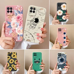 Funda Silicona Realme 8 Pro – Astronauta Flor Antigolpes Cámara