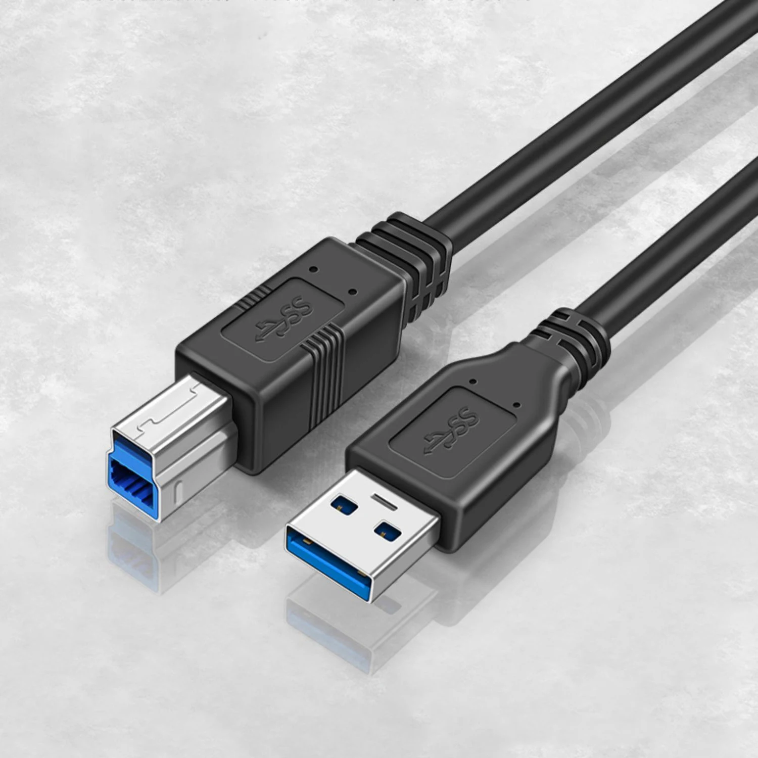 Cable de datos USB 3,0 A macho A B macho de 5Gbps de súper velocidad para impresoras de PC, escáneres, discos duros externos, concentradores de estación de acoplamiento - imagen 2