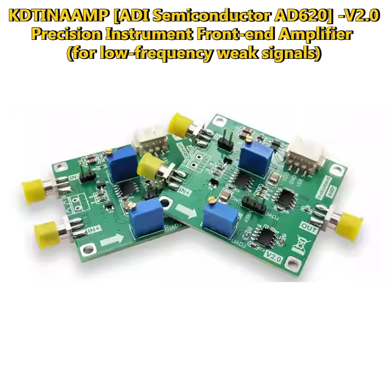 Módulo amplificador AD620, suministro dual, instrumentación, amplificador de microvoltios/millones de precisión, amplificador de alta ganancia KDTINAAMP-017 - imagen 3