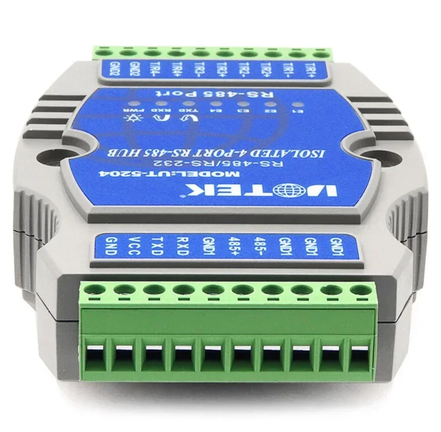 RS-232/RS-485 a 4 puertos RS-485 Hub (Rail Din) HUB RS485 de 4 puertos Instrucción Protección contra sobretensiones contra rayos de 600 W cada línea Aislado - imagen 3