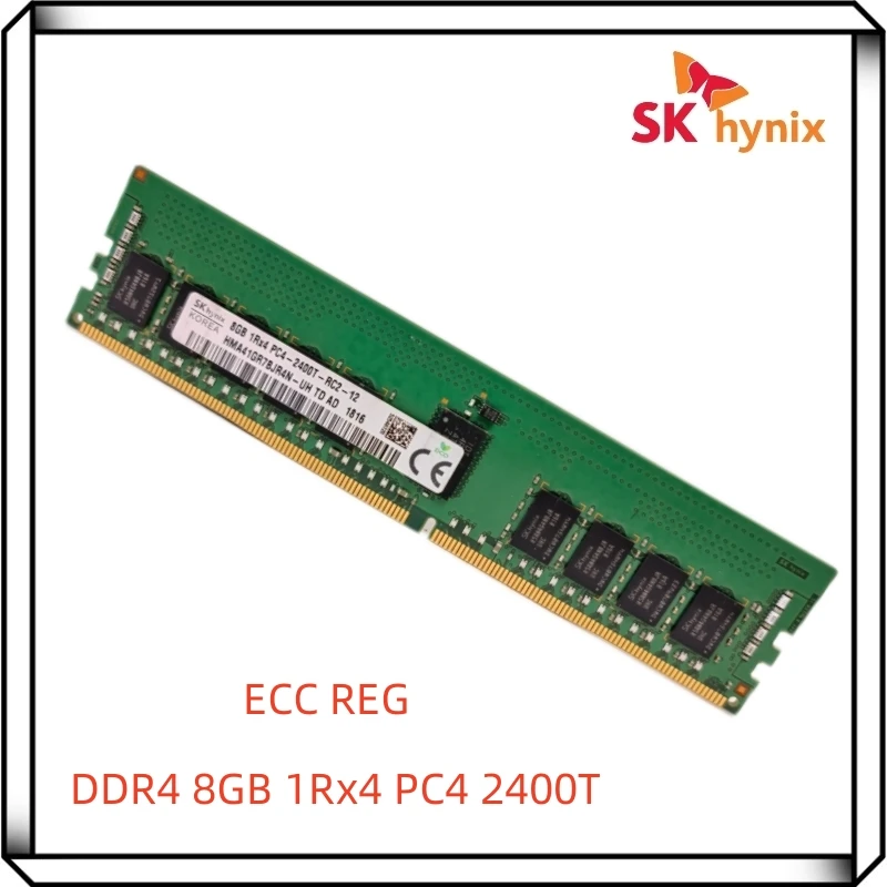 Hynix DDR4 8GB 2400T PC4 2400MHz ECC REG RDIMM 1RX4 RAM Memoria de servidor 8G