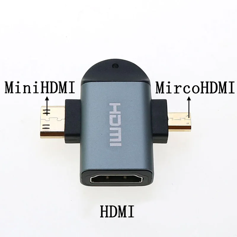 1 Uds. Adaptador MiniHDMI a HDMI, conector convertidor mini Micro HDMI macho hembra adecuado para portátiles tarjetas gráficas cámaras - imagen 4