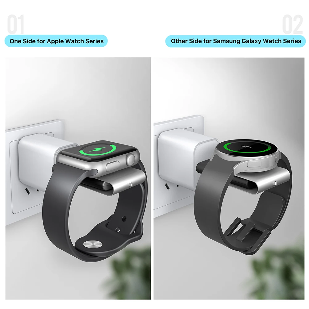 Cargador inalámbrico para AirPods Pro 2 iWatch, cargadores inalámbricos, Mini powerbank, estación de carga rápida para apple/Samsung Galaxy Watch - imagen 5