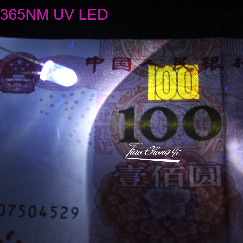 Lámpara emisora de luz de diodo LED UV DIP de 5mm 20mA 395nm 380nm 365nm 3,2-3,6 V cuentas de Ultra LED violetas púrpuras 50/100 Uds - imagen 3