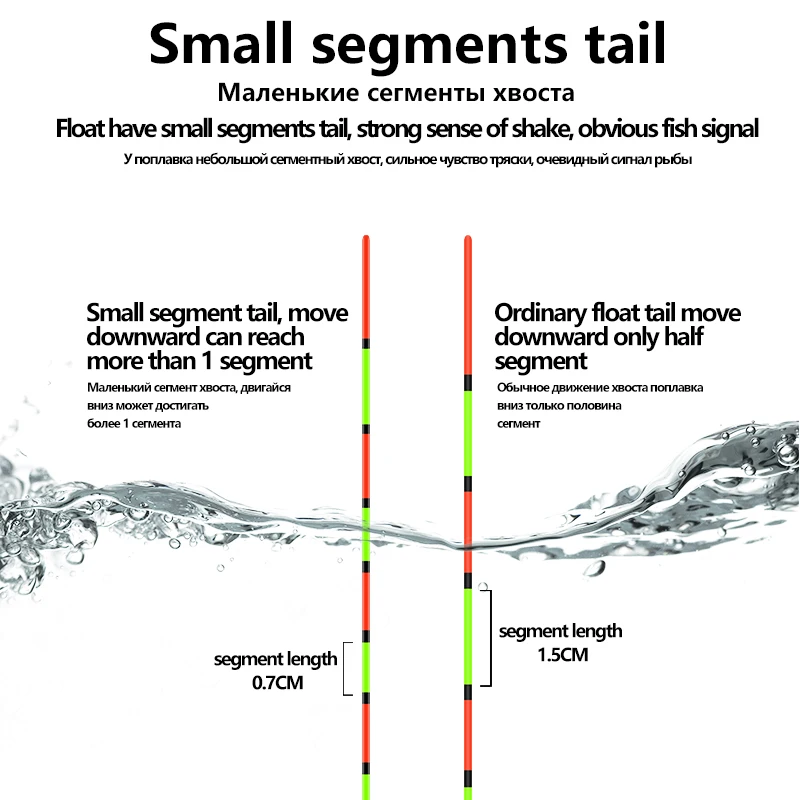 Flotador de pesca de primavera Ayu para carpa cruciana, flotador de alta sensibilidad, antiviento y ondulado, antivaho y antivaho, equipo de pesca, 1 ud. - imagen 4