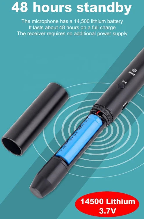 Micrófono de entrevista inalámbrico 3 en 1, micrófono de mano para teléfono inteligente y micrófono de cámara - imagen 4
