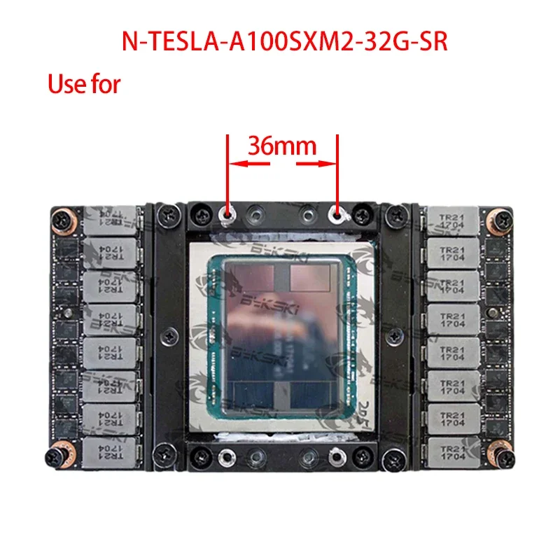 Bykski Bloque Agua NVIDIA V100 NVLink Refrigeración Líquida GPU - imagen 2