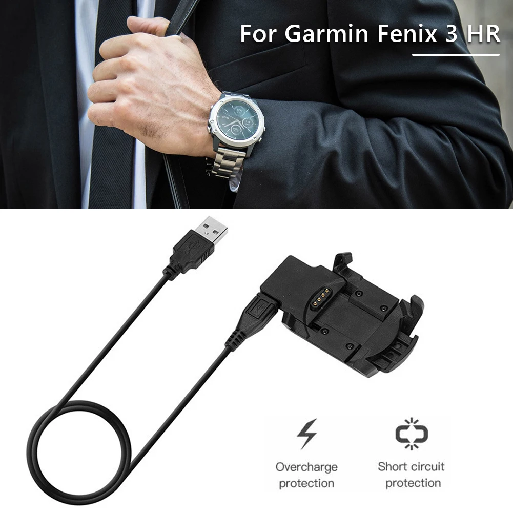 Base de carga con Clip para reloj inteligente, Cable cargador para Garmin Fenix 3/Fenix 3 HR - imagen 3