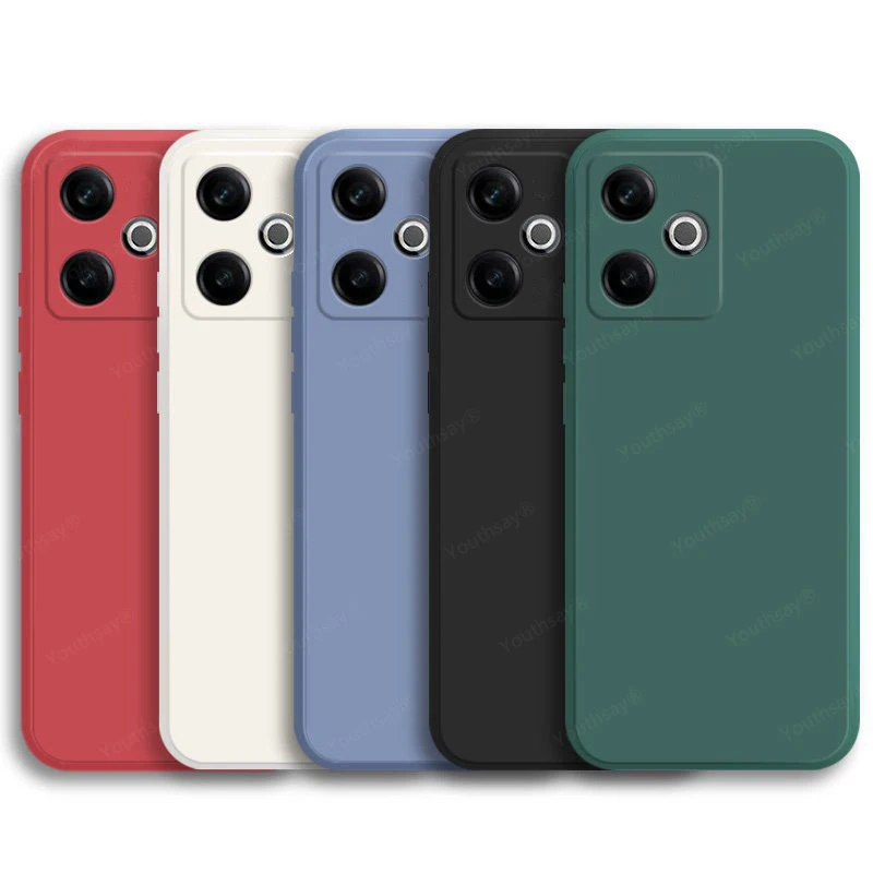 Para Realme GT 7T Funda Realme GT 7T Funda Coque Original silicona líquida suave TPU parachoques de teléfono para Realme GT 7T