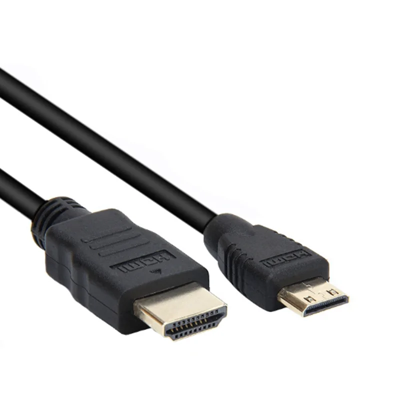 Mini HDMI compatible con HDMI versión 1,4 adaptador de alta velocidad 1080p 3D para proyector HDTV TV cámara avión - imagen 4