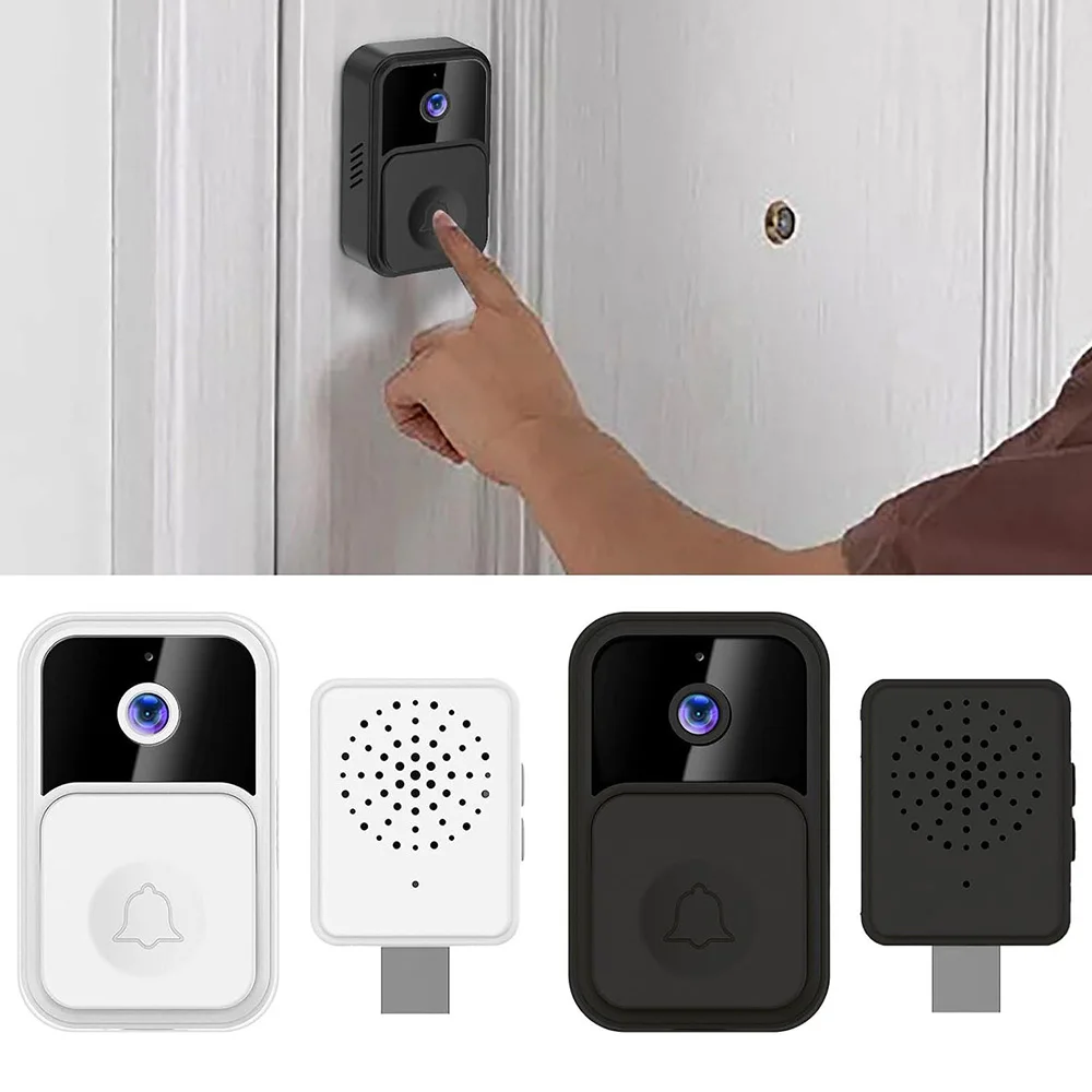 Timbre inalámbrico con WiFi, cámara con timbre, vídeo inteligente, visión nocturna, seguridad interior, intercomunicador bidireccional para el hogar y la Oficina - imagen 3