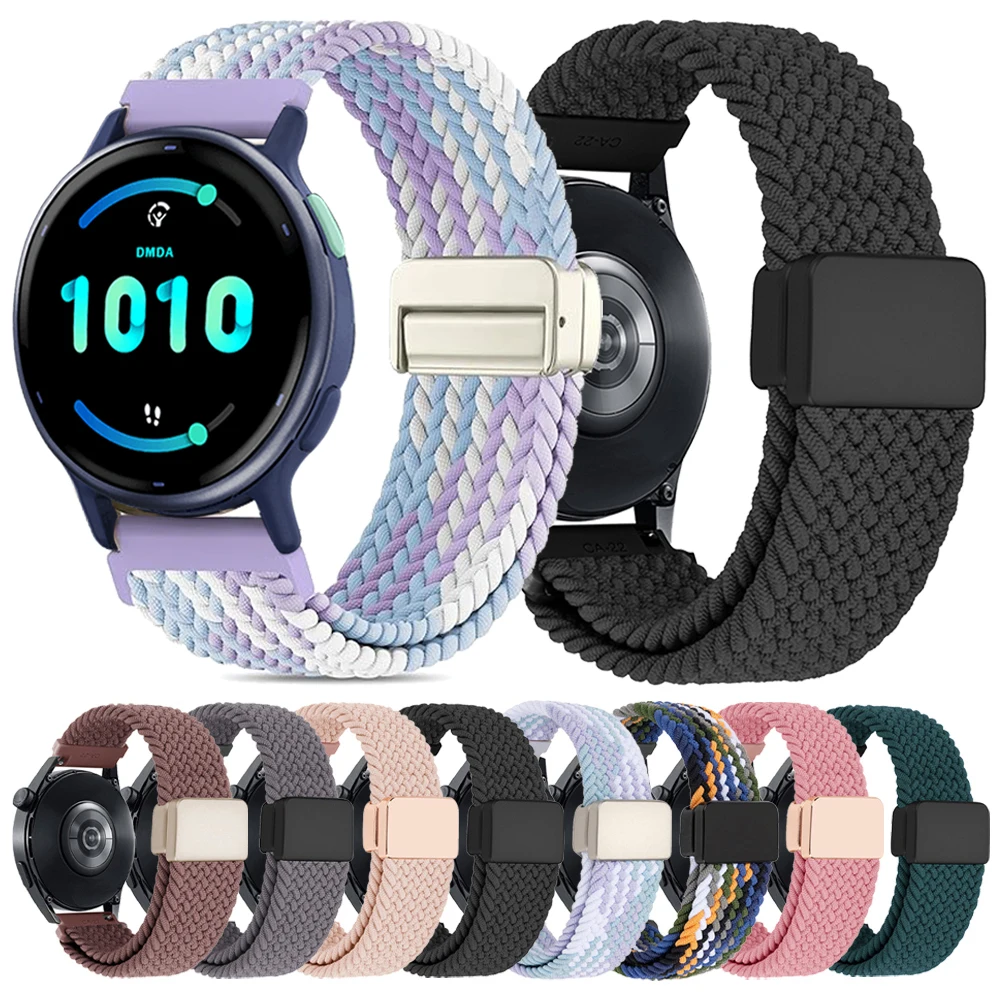 Correa trenzada de 20mm y 22mm para reloj Garmin Venu 3 Sq2, correa de nailon Forerunner 265 255 245 165 Music Vivoactive 6 5 4 3