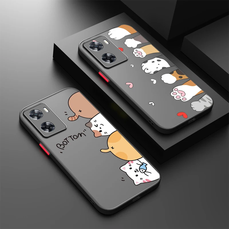 Funda translúcida esmerilada para OPPO X5, X3, A54S, A5, A94, A16, A53S, A57, A74, A72, A96, A98, A78, 5G - imagen 2