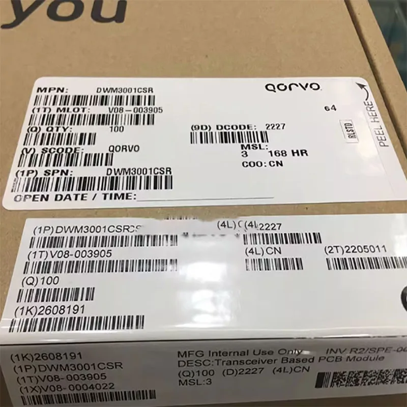 Nuevo módulo UWB de banda ultraancha integrado Qorvo Original 6,5 y 8,0 GHz DWM3001C con Sensor de movimiento nRF52833 BLE SoC 6,8 Mbps plano - imagen 3
