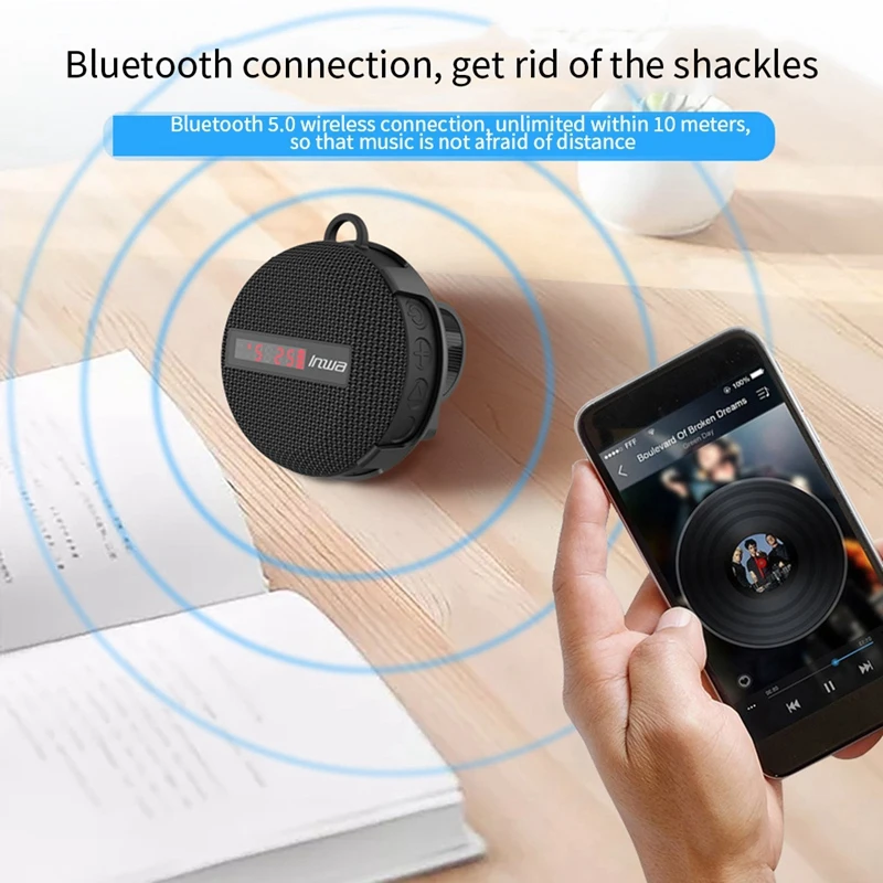 Manos libres portátil inalámbrico Caixa De Som Altavoz Bluetooth caja De sonido De música Bluetooth para manos libres Mini deflector Blootooth manos libres - imagen 5