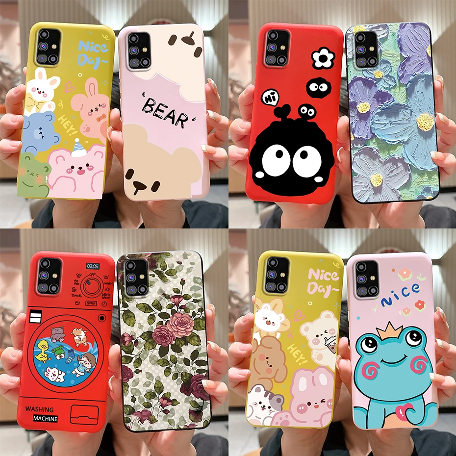 Para Samsung Galaxy M31S funda SM-M317F M 31s contraportada elegante pintado silicona suave TPU fundas de teléfono para Samsung M31s M317 Funda