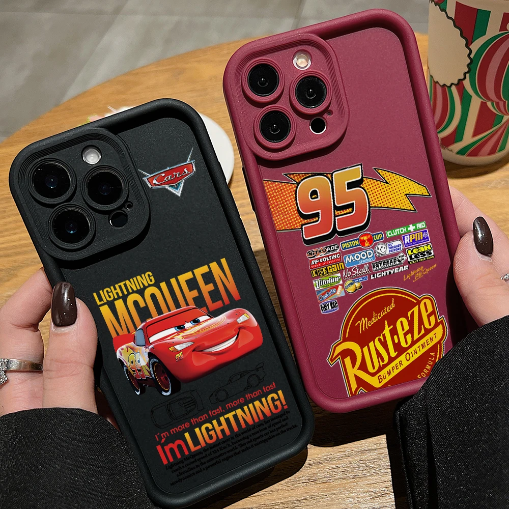 Cool Car Lightning McQueen funda de teléfono para Motorola Moto G85 G84 G75 G60 G54 G53 G52 G35 G34 G32 G30 E40 E32 E22 EDGE 60 5G
