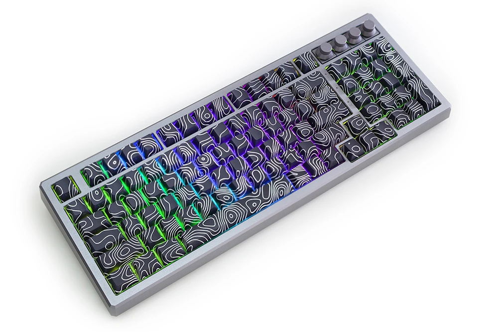 MMD-Juego de teclas de línea de contorno, teclas subcama, perfil de cereza, PBT para teclado 87 tkl 104 ansi xd64 bm60 xd68 xd84 BM65, iluminado lateral - imagen 4