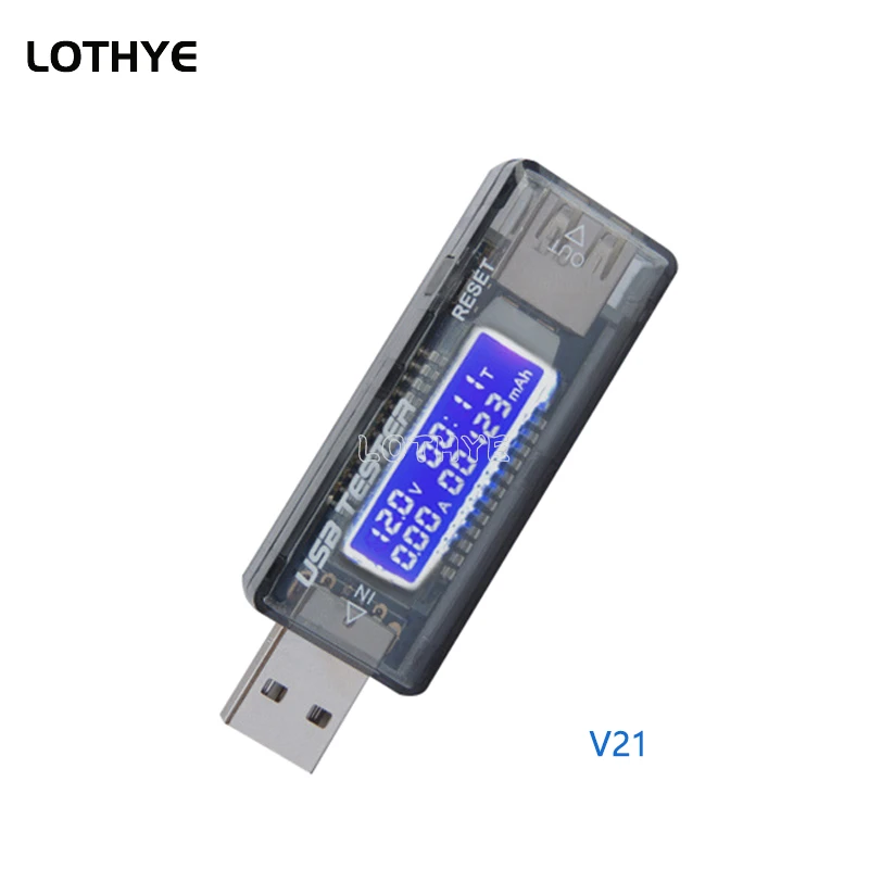 Probador de capacidad de cargador de corriente de voltios, medidor de voltaje de corriente USB, Detector de potencia móvil, prueba de batería V20 V21 - imagen 4