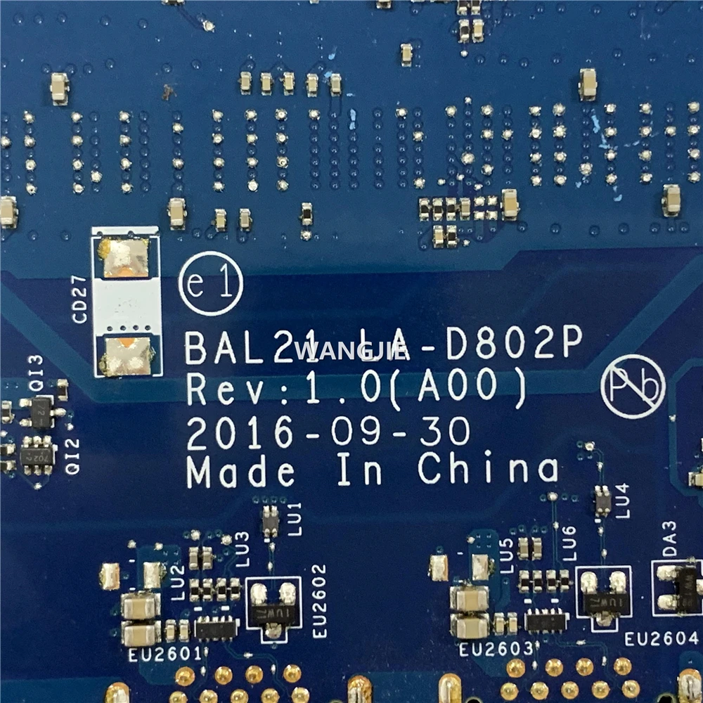 BAL21 LA-D802P para Dell Inspiron 15 5567 placa base de computadora portátil CN-081YW5 081YW5 I7-7500U CPU DDR4 100% en funcionamiento - imagen 4