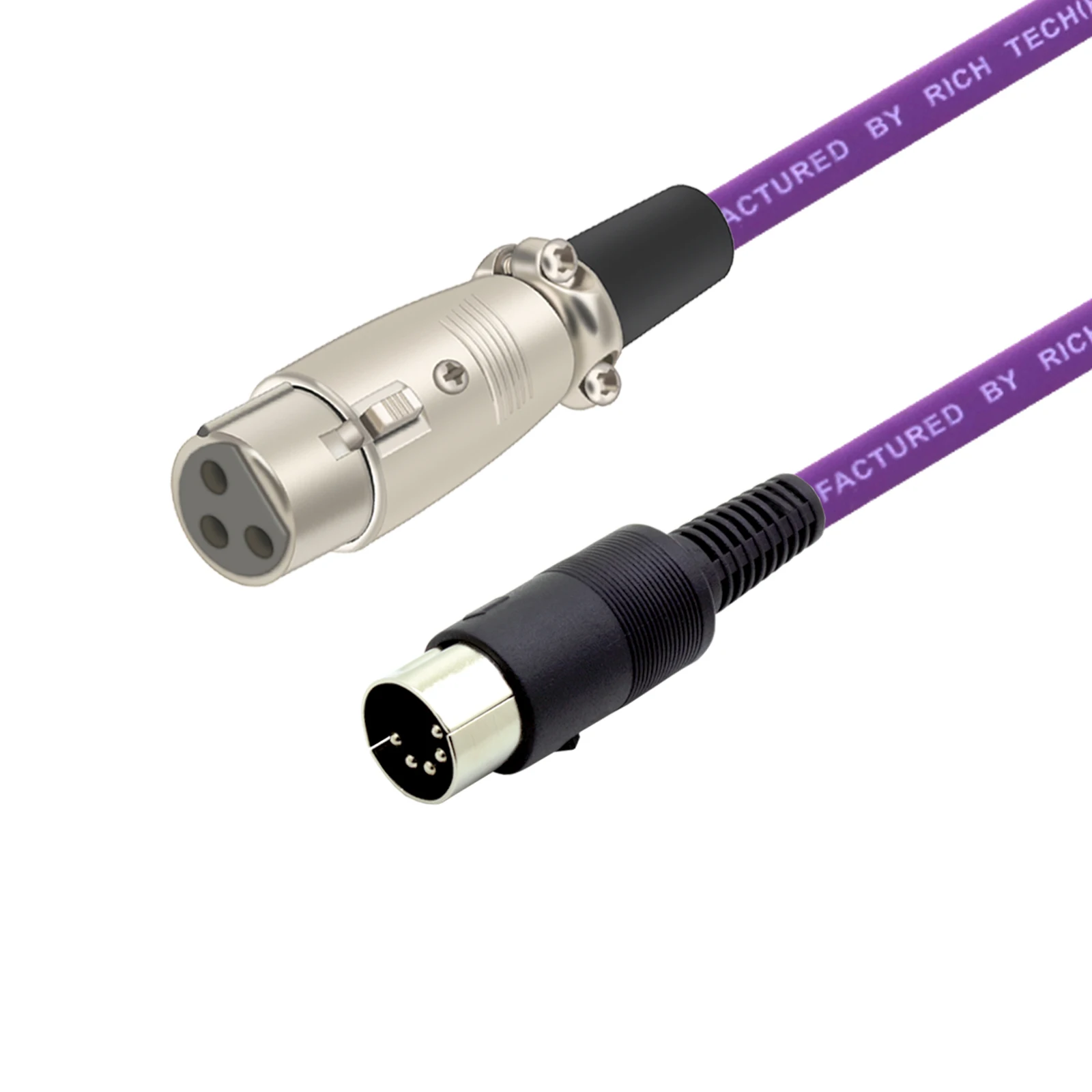 Cable adaptador DIN a XLR, Cable de Audio DIN de 5 pines a XLR de 3 pines para emparejar instrumentos de música o Cable con conector DIN o XLR, 1 unidad - imagen 5