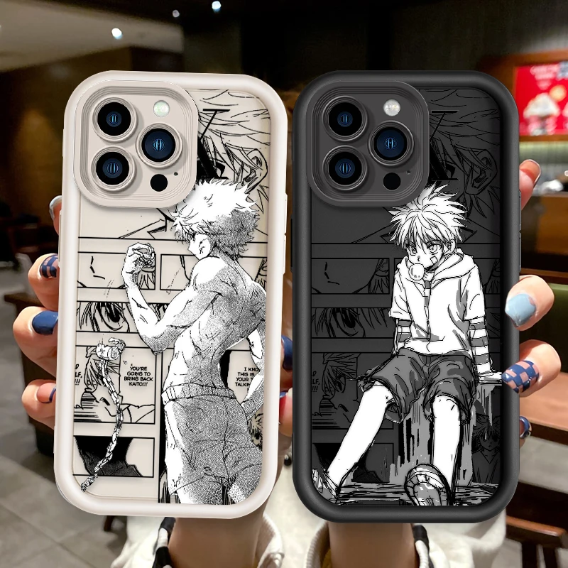 Hunter X Hunter Killua Zoldyck funda de teléfono con escalera de ojo suave para Apple iPhone 15, 14, 13, 12, 11, XS, XR, X, 8, 7 Pro Max Plus - imagen 4