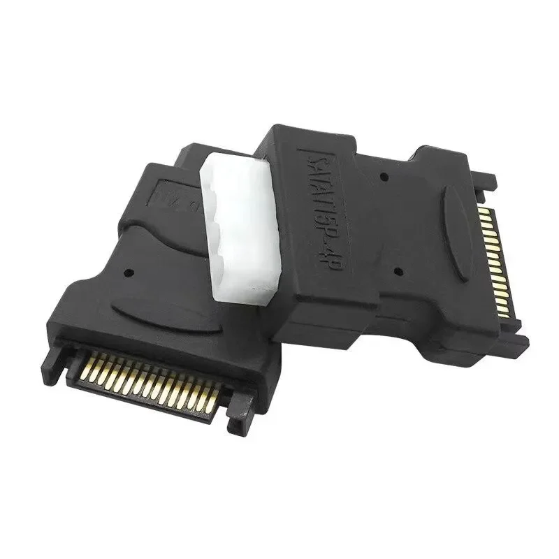Adaptador de corriente SATA macho de 15 pines a Molex PC IDE hembra de 4 pines Adaptador de disco duro - imagen 2