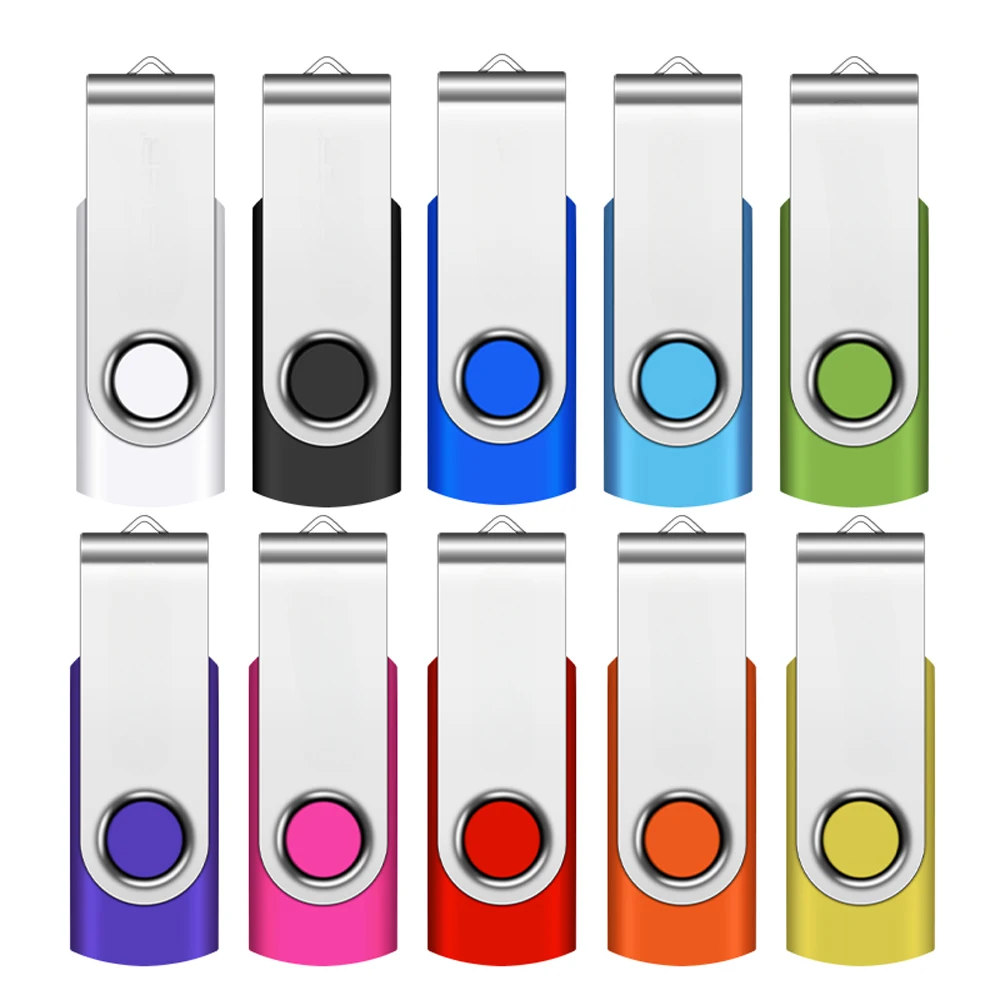 Mini USB 2,0 Pendrive 128GB 64GB 32GB 8GB unidad Flash USB giratoria 4GB unidad Flash USB de alta velocidad llavero con palo el mejor regalo - imagen 5